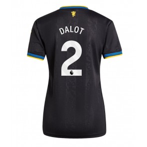 Manchester United Diogo Dalot #2 Tredjetrøje Dame 2025-26 Kortærmet
